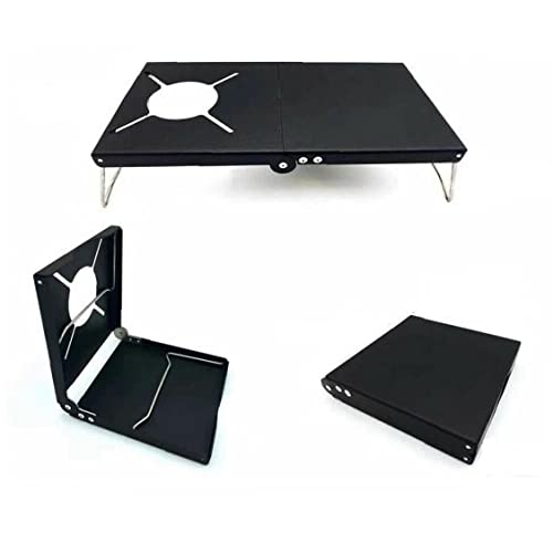 Table de poêle pliante extérieure pour cuire sans coupure de vent