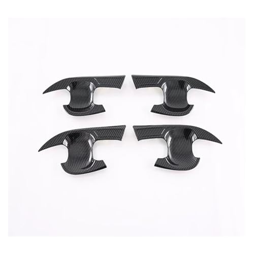 Garniture de cavité de poignée en carbone pour Toyota BZ4X EA10 2022 2023 design élégant