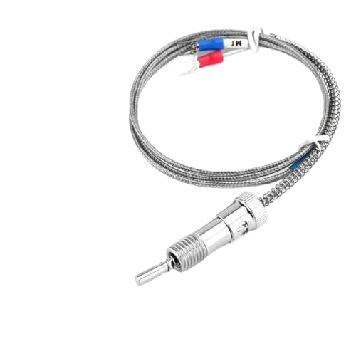 Sensor de temperatura termopar tipo K con rosca extraíble M12 y cable de 1 metro