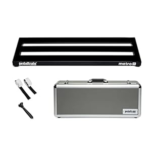 High-quality pedal board for effect pedal (60.9 x 20.3 cm) Lifetime warranty Ultra lightweight and robust Aeroplane aluminium (0.88 kg) Includes solid a hard case, industrial velcro and cable ties The original US brand for pedal boards