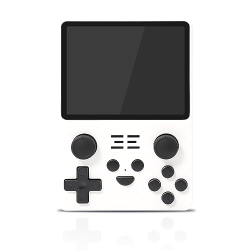 RGB20S - Console de Jeux Portable avec 20.000 Jeux, écran IPS 3,5 Pouces, Système Arkos Open Source, Game-Boy Rétro pour Adultes et Enfants, 16 G + 64 G, Couleur Blanche