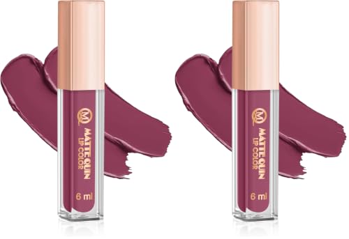 Image of Matte Quin Lip Color| Matte Texture|Long Wear |Smudge Proof |Waterproof-6ml (MQ Flat-207) (Pack of 2)