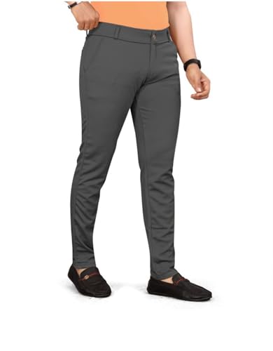 Image of Mens Regular Fit Casual Chino Trouser Style Lower | Everyday Wear Lower Pants | Stretchable Pant