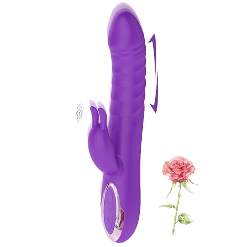 Powerful Adult Toy for Women Toys for Couples to Use Together for Women 2025 Rabbit Ears Battery Powered Electric Tools Gift Adult Toys 10 Modes Bullet Tool Thrusting Machine for Women (Purple)