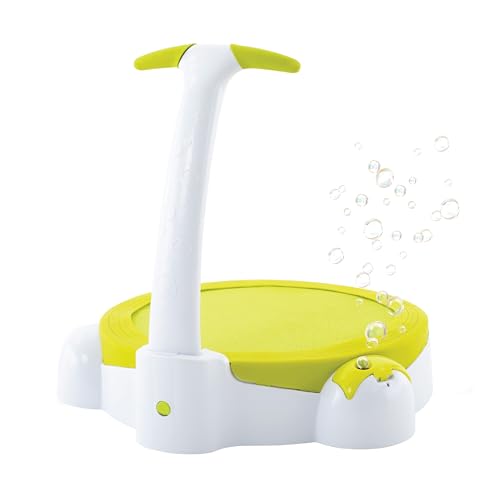 Image of TP Toys, Bubble Bouncer Mini Trampoline Ages 1-2 | Small Trampoline, Just Add Bubbles for Extra Outdoor Fun | Built in Handle Folds for Easy Storage | Great Indoor or Outdoor Activity for Toddlers