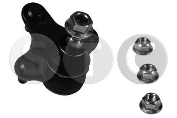 STC T453152 Rotule de suspension Essieu avant gauche Compatible avec VW Golf 5 3/5 portes 1K1 Golf 6 3/5 portes 5K1, AUDI A3 Sportback 8PA A3 3/5 portes 8P1 A3 Sportback 8VA, 8VF