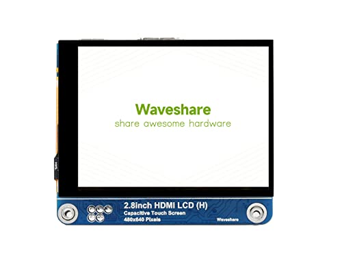 Waveshare 2.8inch HDMI IPS LCD Display (H) 480×640 Resolution Adjustable Brightness Fully Laminated Screen Supports All Versions of Raspberry Pi Jetson Nano and Windows 11/10 / 8.1/8 / 7 Cover