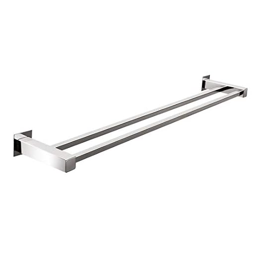 Toalheiro Duplo 60 cm Inox - Kromus - QD0411