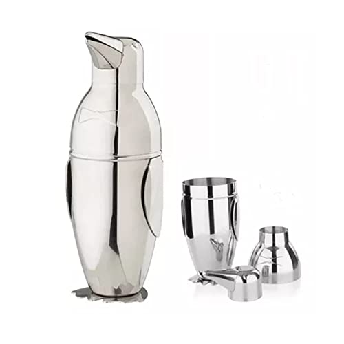 Joyyoq Cocktail-Shaker 500 Ml, Pinguin-Edelstahl-Cocktail-Shaker, Eingebautes Barkeeper-Sieb, Cocktail-Mixer-Mischset, Bar, Party (Size : 500ml) Cover