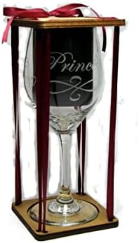 Princess Stemmed Wine Glass with Charm and Presentation Packaging