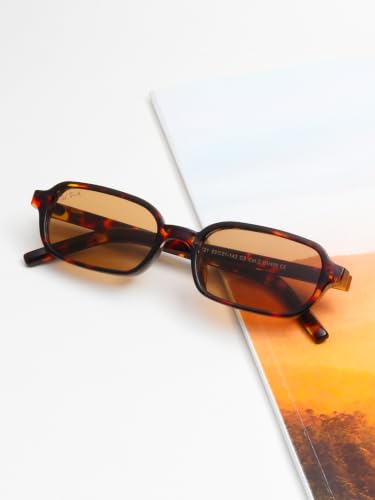 Image of Ted Smith | Unisex Rectangle Sunglasses | 100% Uv Protected