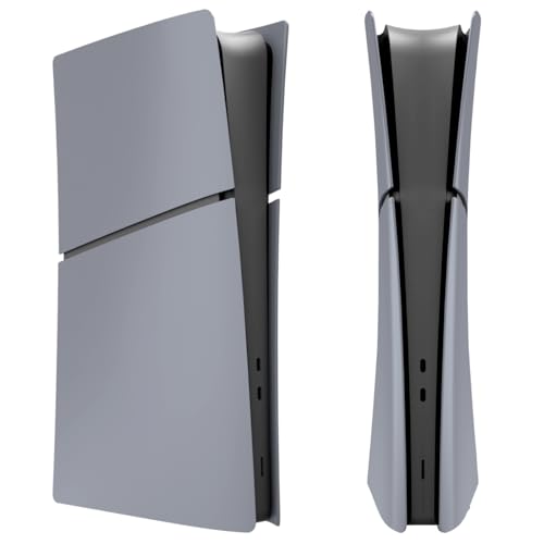 Image of Digital Edition Cover Plates for New PS5 Slim Console, Shell Panels Compatible with New PlayStation 5 Slim Accessories Protective Replacement Faceplate 30th Anniversary(Grey)