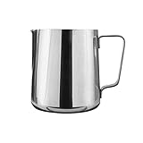 BEEM Milchkännchen – 350 ml I Edelstahl I Zum Aufschäumen von Milch | Tropffreier Ausguss I Für Siebträger und Kaffeeautomaten mit Milchschaumdüse