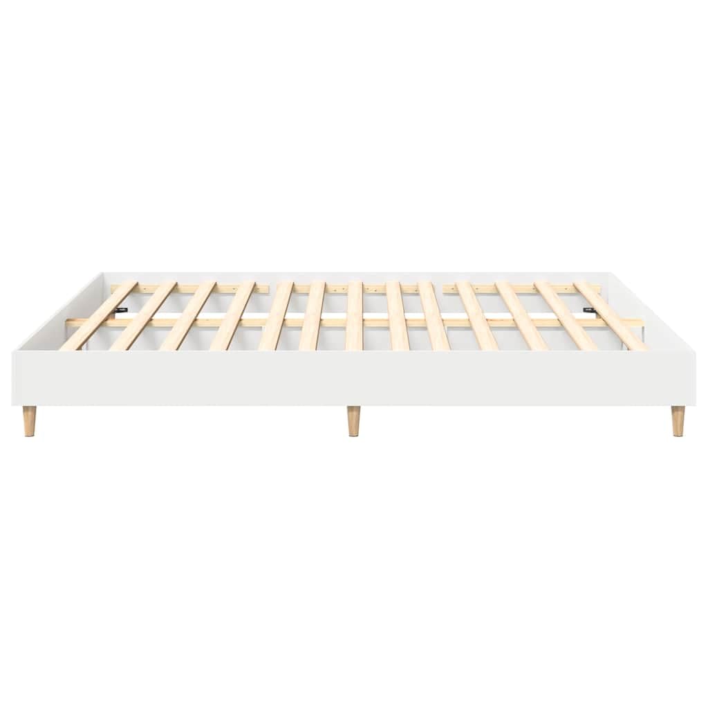 Giroletto basso in legno multistrato bianco per bambini 160x200cm | Giroletto senza Materasso Bianco 160x200cm in Legno Multistrato con Doghe Incluse Letto Basso per Bambini Cameretta
