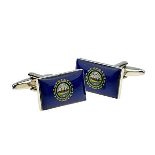Mancuernillas para hombre bandera New Hampshire miniatura 1