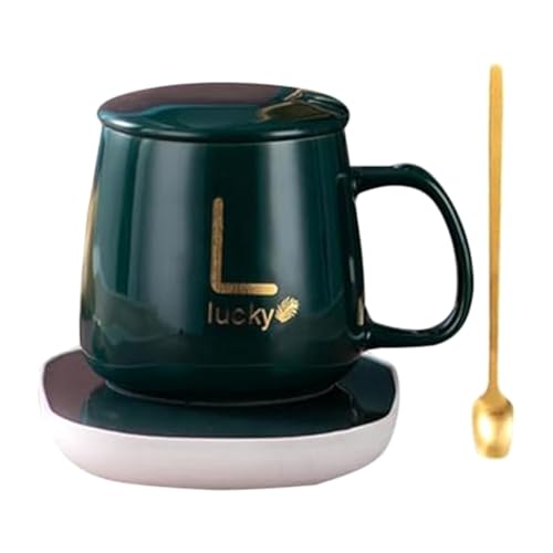Bloepum Heating-Cup of Electric Coffee Via USB, Gift Box Heating Plate and Coffee Cup, Cup of Coffee