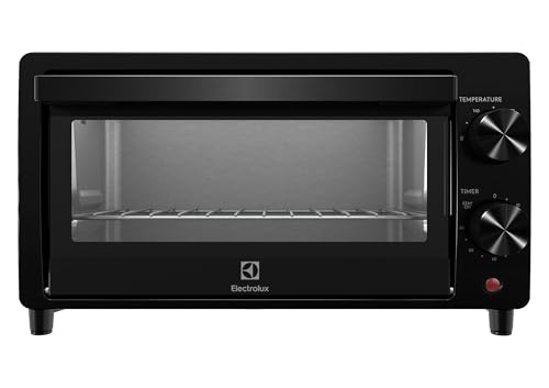 Electrolux UltimateTaste 300 EOT0908X - Freestanding Analog Electric Oven 9L capacity 800W 90C-230C temp control includes 3 accessories (Grill rack Non-stick baking tray Tray lifter) black