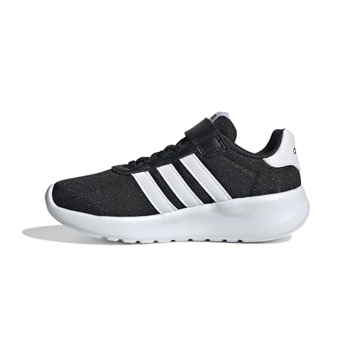 Struttura traspirante adidas Lite Racer 3.0 Shoes, Scarpe da corsa Unisex - Bambini e ragazzi, Core Black Cloud White Black, 28 1/2 EU