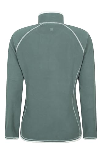 Mountain Warehouse Montana Womens Microfleece - Breathable Ladies Sweater, Quick Drying Pullover, Warm Fleece Jacket, Half Zip - Spring Summer, Travelling Dark Green Women's Size 14 - Image 6