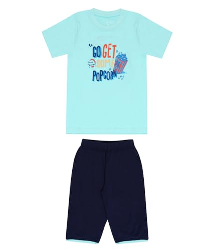 Image of Boys Regular fit Cotton Tshirt and 3 /4th Pant set