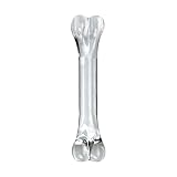 WTOGETAO Glass Anal Plug Crystal Dildo Penis Butt Plug, Glass Anal Butt Plug Sex Toys Transparent Double Ended Analdildo Trainer Penis G-Spot Stimulation Prostate Massager Adult Toys for Men Women (M)