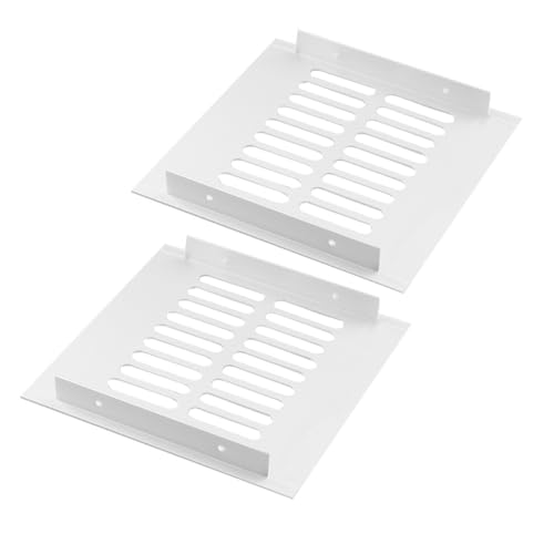 Grille de ventilation en aluminium blanc 150x150 mm rigide durable