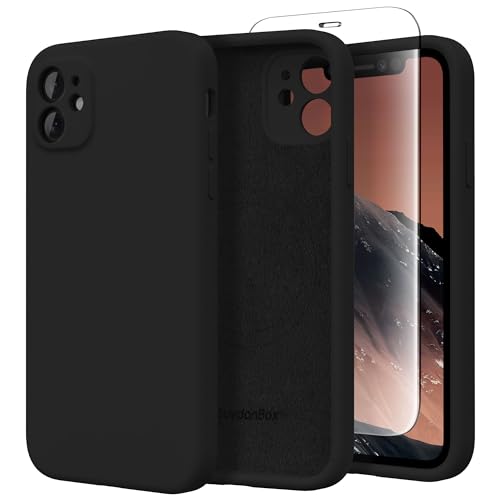 Image of Magnetic for iPhone 11 Phone Case Silicone, Compatible with MagSafe, [Full Camera Protection][Screen Protector] Slim Shockproof Protective Case for iPhone 11 6.1 inch, Black