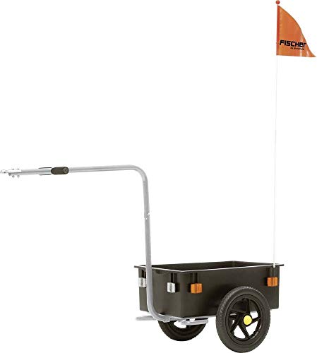 FISCHER Lastenanhänger \"Tour\" für alle gängigen Fahrräder von 26-28 Zoll, Zuladung 31 kg, Schwarz FISCHER Lastenanhänger \"Tour\" für alle gängigen Fahrräder von 26-28 Zoll, Zuladung 31 kg, Schwarz