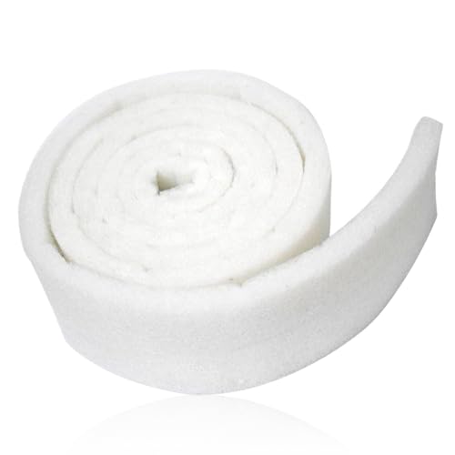 UOSIWYA 3M Aquarium Filterschwamm, Filterwatte Aquarium Filtervlies Filtermatten Weiß Filterpads für Teich Aquarien Lüftungsanlage Filtration (300cm x 12cm x 3cm)