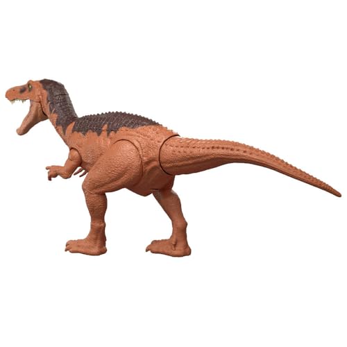 Image of Mattel Jurassic World Rebirth Wild Roar Baryonyx Dinosaur Toy with Tail-Controlled Chomp Multi-Direction Attack & Sound, Posable & Digital Play