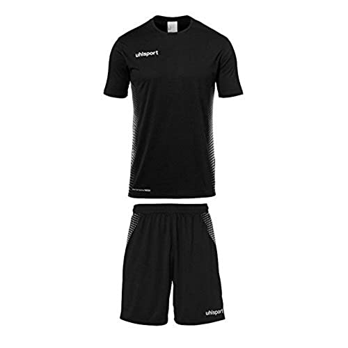 Uhlsport Herren Herren Trikot&shorts Set Score Kit, schwarz/weiß, XXL, 100335101