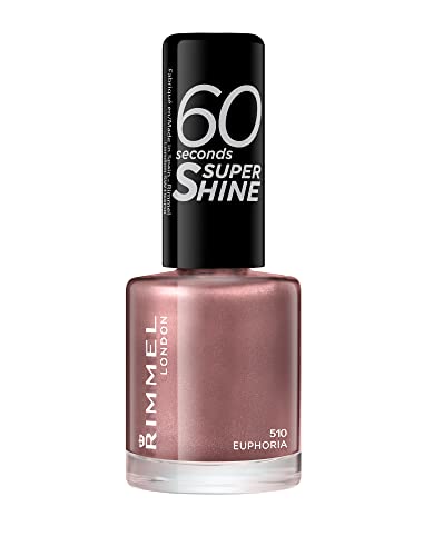 Rimmel London 60 Seconds Super Shine Nail Polish 510 Euphoria 8 ml - 0.25 Fl Oz