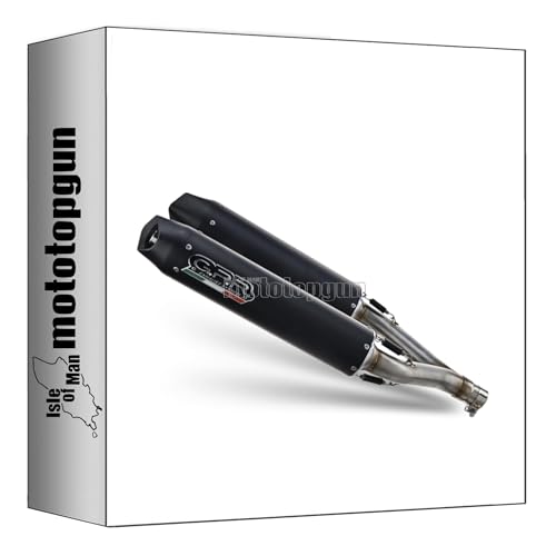 auspuff gpr zugelassen doppel auspuff alu schwarz furore, db-killer dabei, a.36.fune kompatibel mit aprilia shiver 750 gt 2007 2008 2009 2010 2011 2012 2013 2014 2015 mototopgun