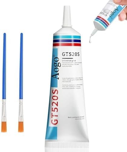 Leather Adhesive, 60 ml Clear Leather Glue for Repairing Sofas, PU Leather, Jackets, Car Seats, Purses & Other Leather Crafts