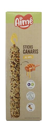 Aime Baguettes au Miel pour Canaris/Friandises pour Oiseaux/2 Baguettes Croustillantes – Image 3