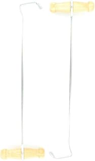 13-Inch Chrome Boot Hook with Natural Wood Grip, Metal J Hook, Designed for Easy Boot Pull-Ons