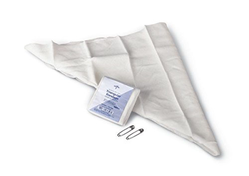 Medline NONTRI200 Bandage, Triangular, 36" x 36" x 51, Ns, 2 Pins (Pack of 240) miniatura 1