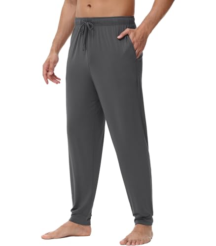 WiWi Men' s Pajama Pants Sports Bottoms Sleep Pant with Pockets-Viscose from Bamboo S-XXL
