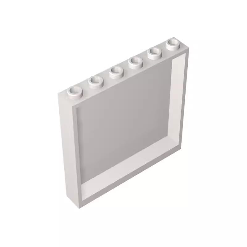 BrickBuddy Gobricks GDS-773 Panel 1 x 6 x 5 10PCS Compatible with Lego Toy 59349 35286 DIY Parts and MOC Components for Major Brick Brands Color:White 1