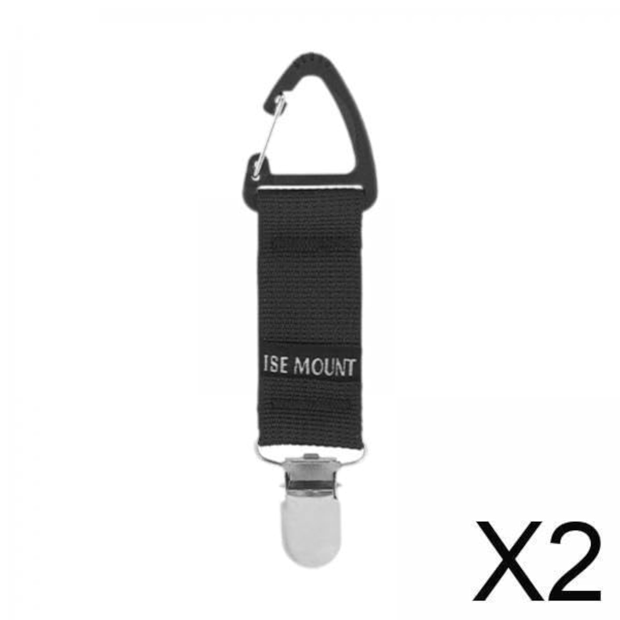 Travel Hat Clip, Black, 2pcs