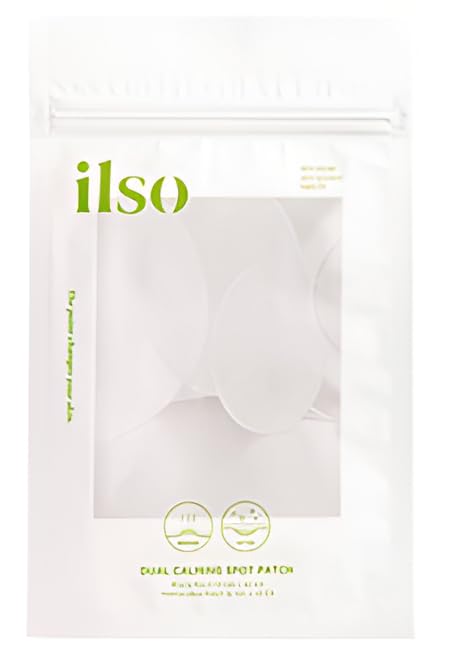 ilso Dual Calming Spot Patch - Before Care Plasta Patch 10mm x 40 Patches After Care Hydrocolloid Patch