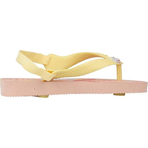 Chinelo Disney Classics, Havaianas, Bebê Unissex, Salmão/Amarelo, 22
