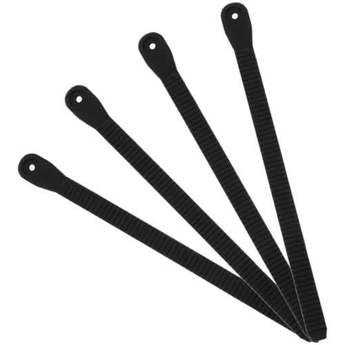 KOCKSHION 4 Correas Negras para Patines en Línea de PVC Ajuste Cómodo y Tornillos Incluidos, Accesorios Confiables para Fijación y Reemplazo en Deportes de Patinaje