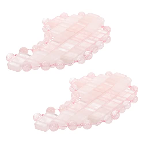 Masque yeux quartz rose lune massage oculaire détente visage nuit spa 2 pièces