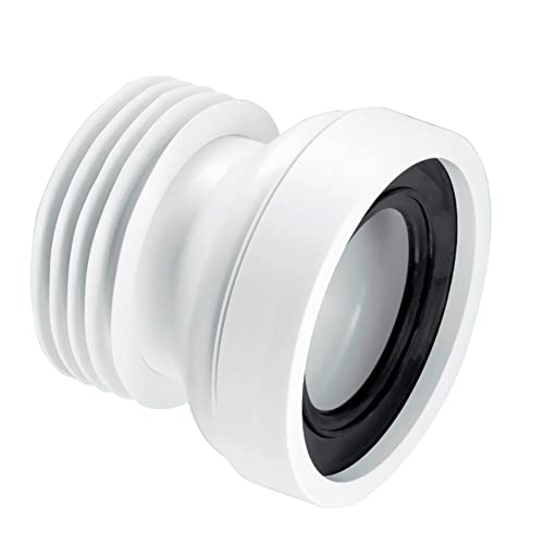 Preisvergleich Produktbild McAlpine wc-con1 gerade starr WC Anschluss, weiß