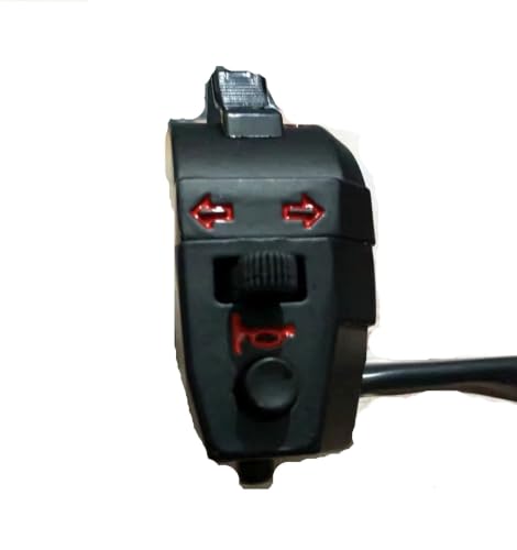 Interrupteur de guidon moto 22mm pour commande clignotant klaxon ATV côté gauche