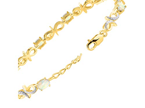 Rylos Bracelets for Women Yellow Gold Plated Silver Infinity Tennis Bracelet Gemstone & Diamonds Adjustable to Fit 7"-8" Wrist, 9 Gorgeous 6X4MM Jewelry for Women Friendship Bracelets3