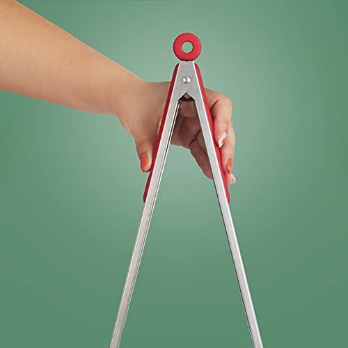 Pinze da Cucina 1pc Accessori da Cucina Silicone Allungato Pinze per Alimenti in Acciaio Inossidabile Antiscivolo Morsetto per Barbecue Spatola Clip per Alimenti