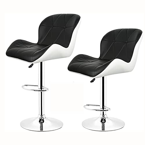 Taburetes Altos de Cocina Blanco y Negro Marca XYZHLT