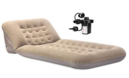 VUIAIUEIA Air Mattress, Sleeping Pad Mat with Air Pump, Adjustable Backrest, Inflatable Lounger Air Sofa Portable Chair Bed VUIAIUEIA Air Mattress, Sleeping Pad Mat with Air Pump, Adjustable Backrest, Inflatable Lounger Air Sofa Portable Chair Bed